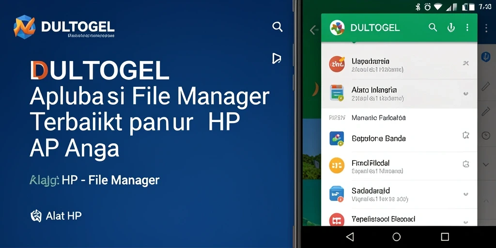 Antarmuka DULTOGEL yang sederhana dan fungsional untuk pengelolaan file.