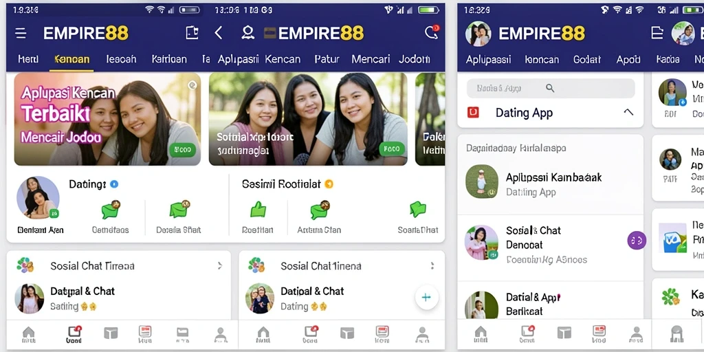 Antarmuka EMPIRE88 yang modern dan menarik.