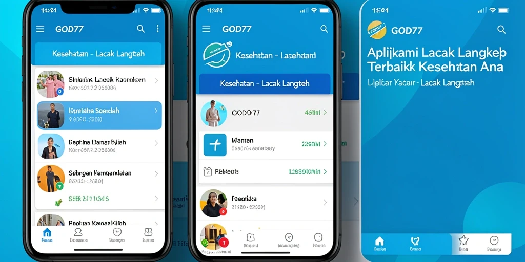 Tampilan antarmuka GOD77 yang menarik untuk pelacakan langkah.