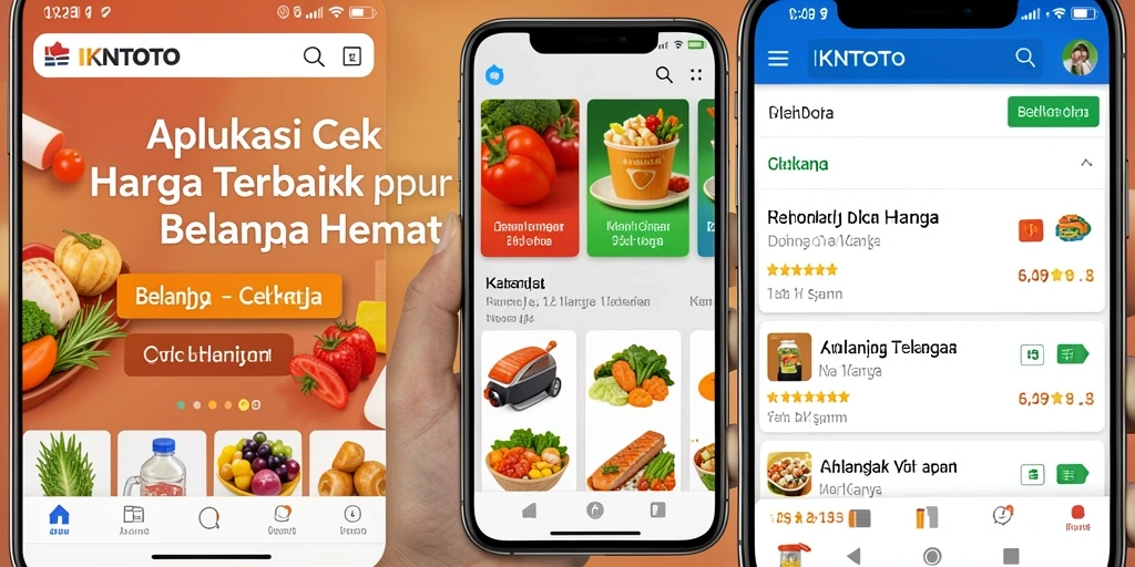 Tampilan antarmuka aplikasi IKNTOTO untuk Cek Harga yang user-friendly.