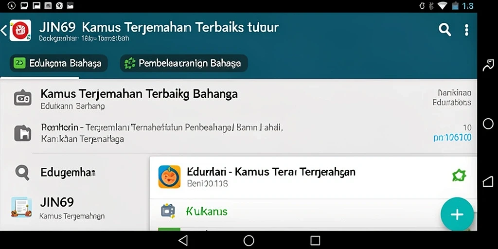 Tampilan antarmuka JIN69 yang sederhana dan fungsional.