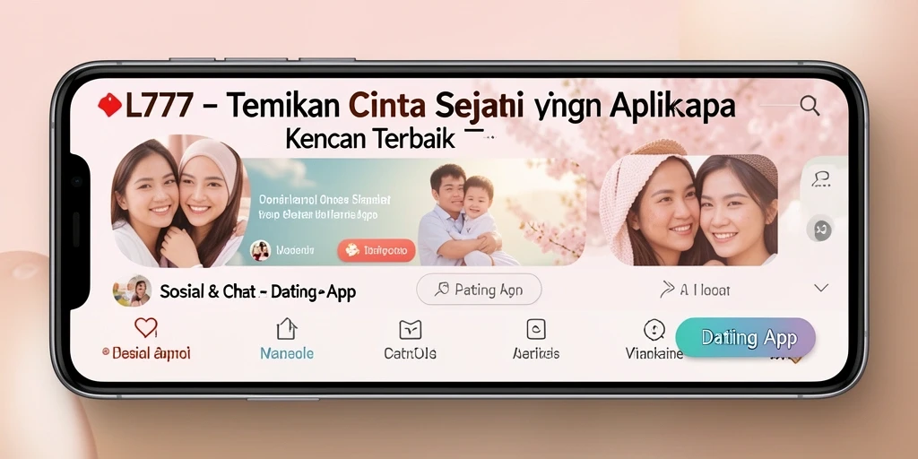 Tampilan antarmuka L777 yang modern dan menarik untuk mencari pasangan.