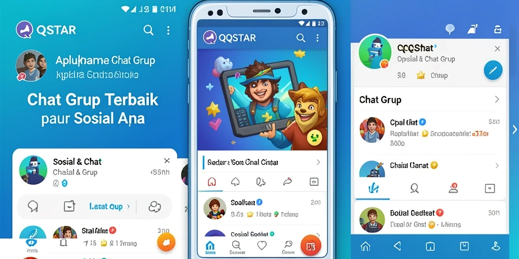 Antarmuka pengguna QQSTAR yang menarik dan fungsional.
